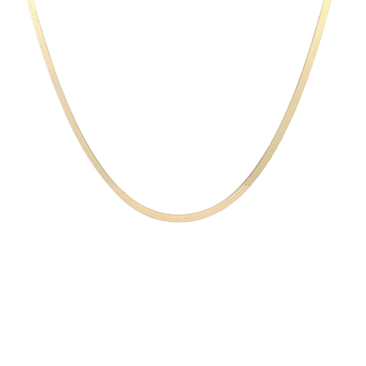 Herringbone Chain Necklace 45cm