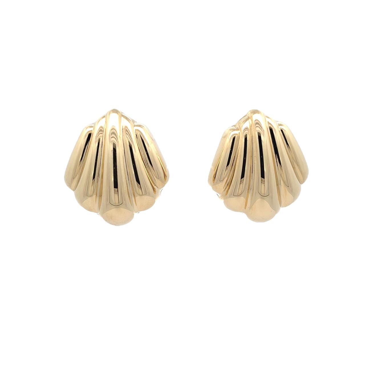 Shells Chunky Gold Earrings