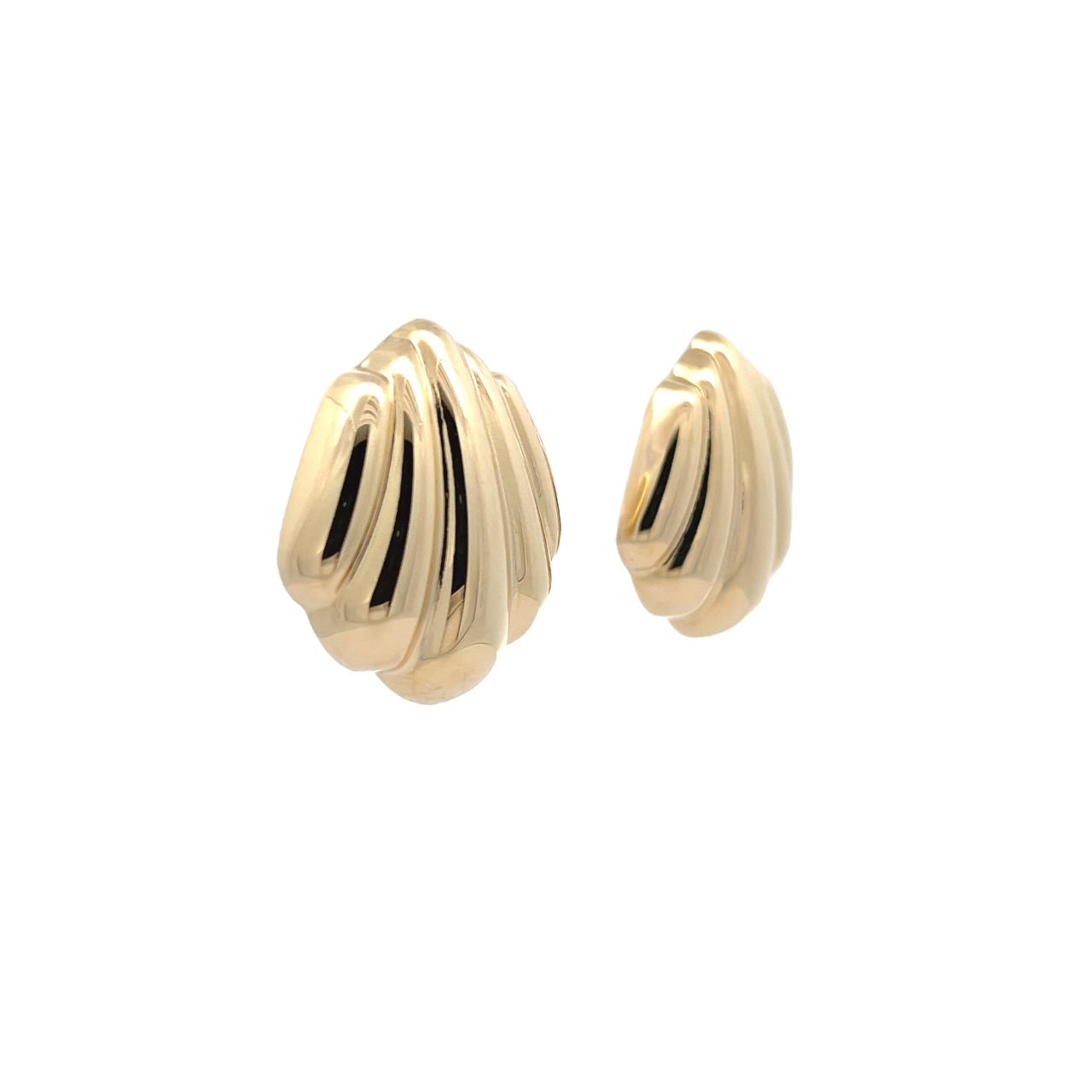 Shells Chunky Gold Earrings