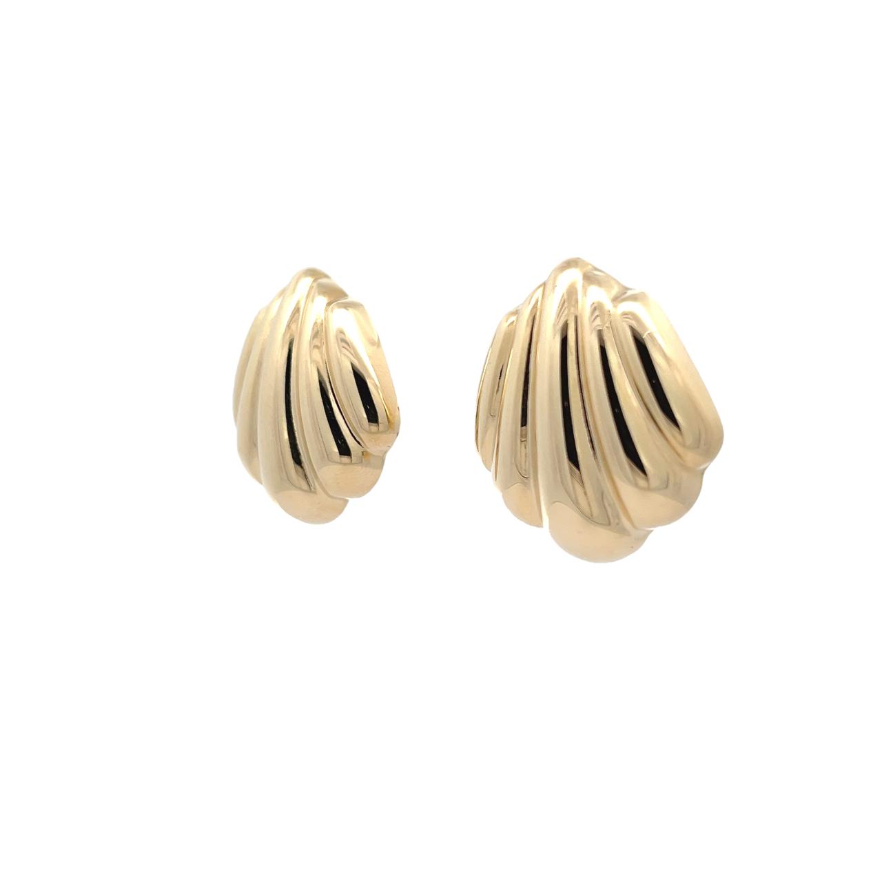 Shells Chunky Gold Earrings